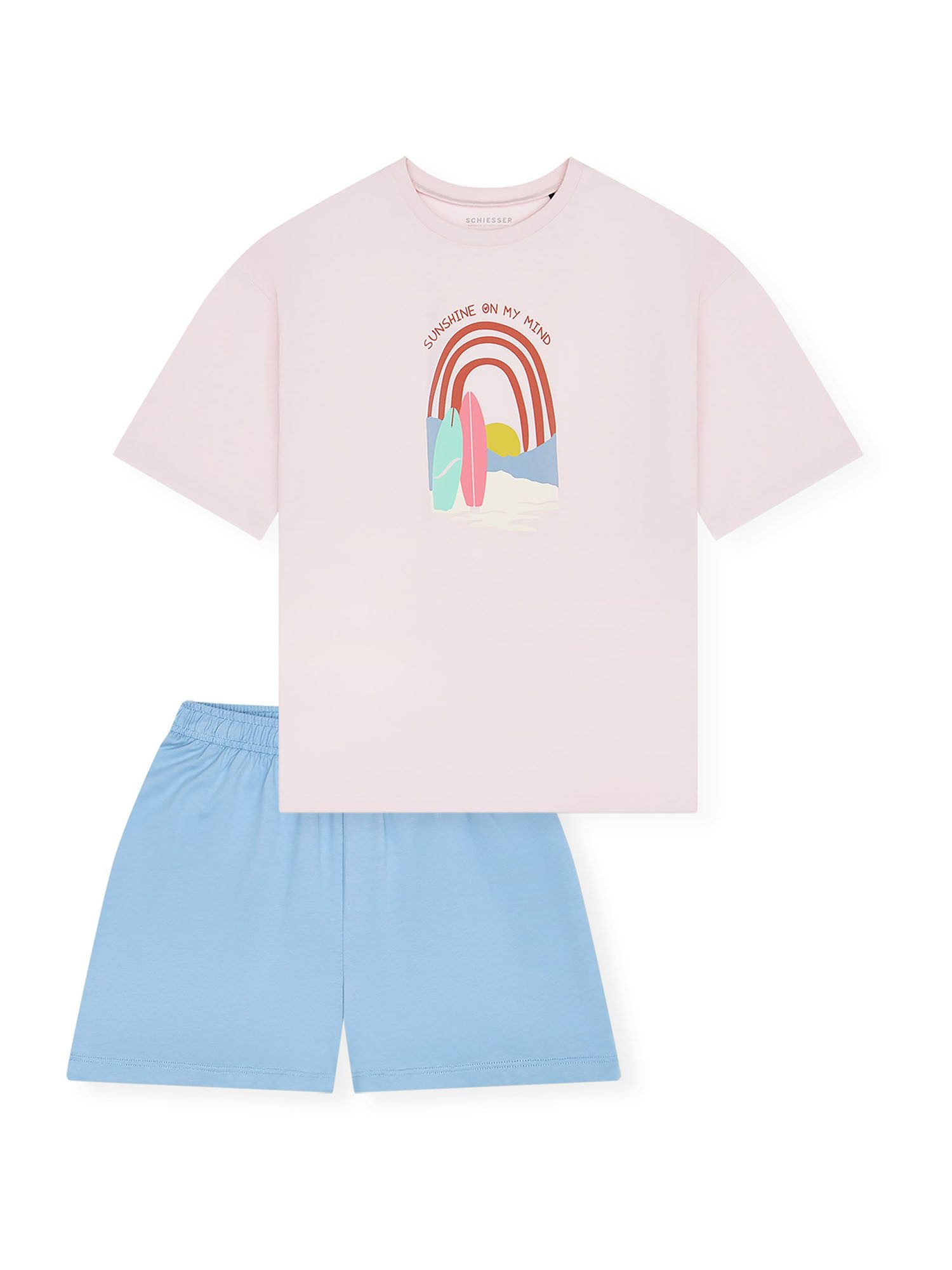 Schiesser Pyjama Nightwear (2 tlg) Schlafanzug, Pyjama Set, Nachtwäsche