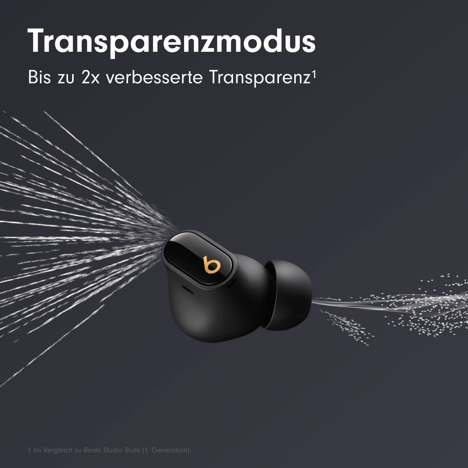 Beats by Dr. Dre Studio Buds + wireless In-Ear-Kopfhörer (Active Noise Cancelling (ANC), Sprachsteuerung, kompatibel mit Siri, Siri, Bluetooth)