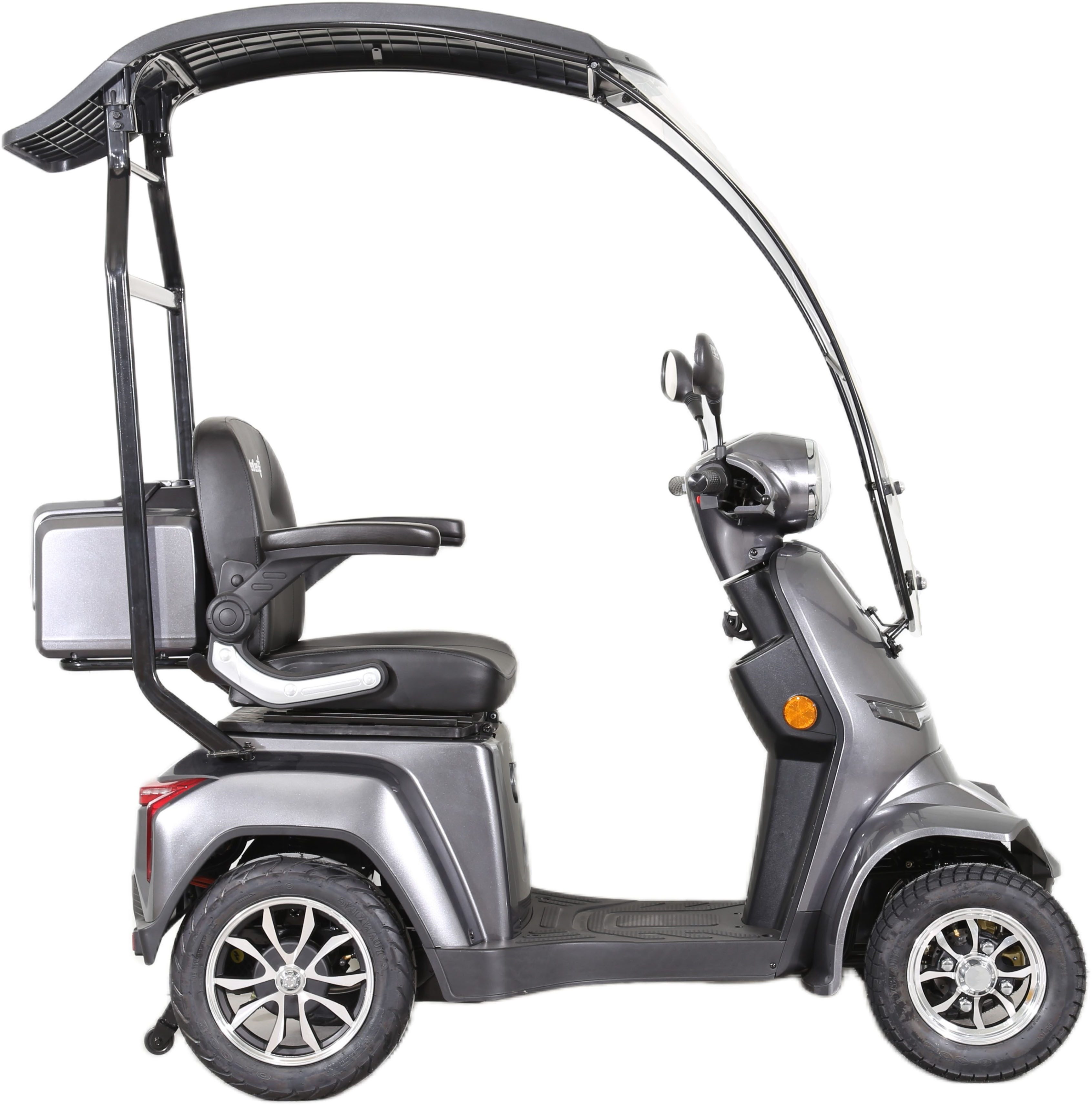 GreenStreet Elektromobil E-Mover Deluxe 1000 W 20 km/h Li-Ion-Akku inkl. Topcase und Dach, 1000 W, 20 km/h, inkl. Topcase und Dach