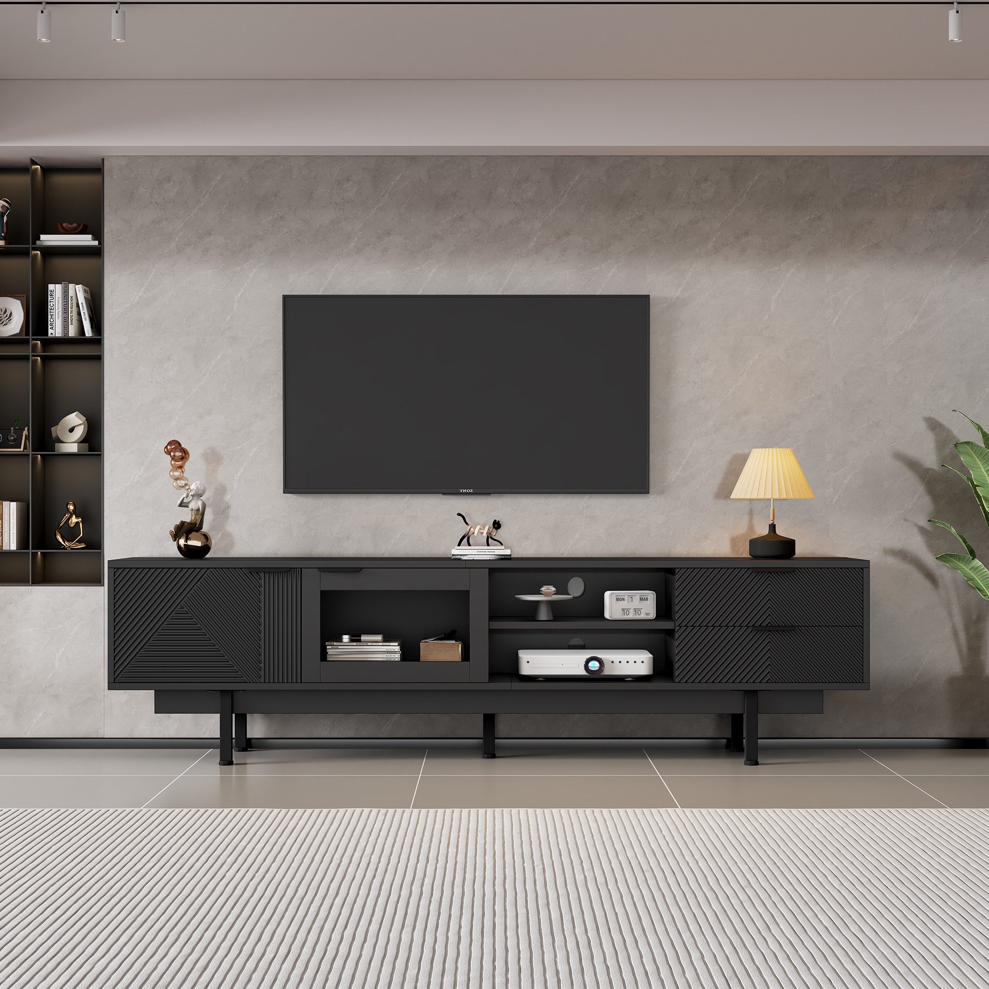 HAUSS SPOLE Lowboard TV-Ständer mit 2 günstig online kaufen