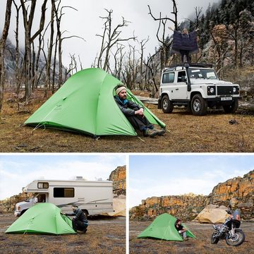 Naturehike Kuppelzelt Campingzelt Ultraleichtes Zelt Wasserdicht Leichtes Rucksackzelt, Personen: 2, Wasserdicht, leicht
