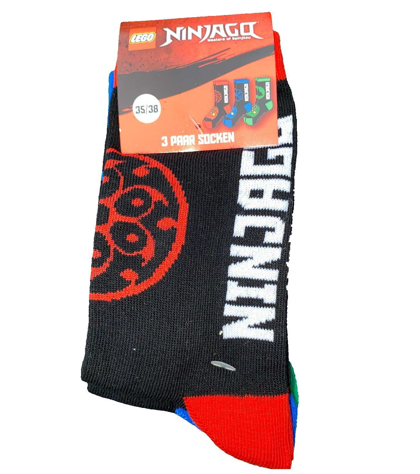 LEGO® Feinsocken LEGO® NINJAGO Socken Set 6 Paar Kindersocken