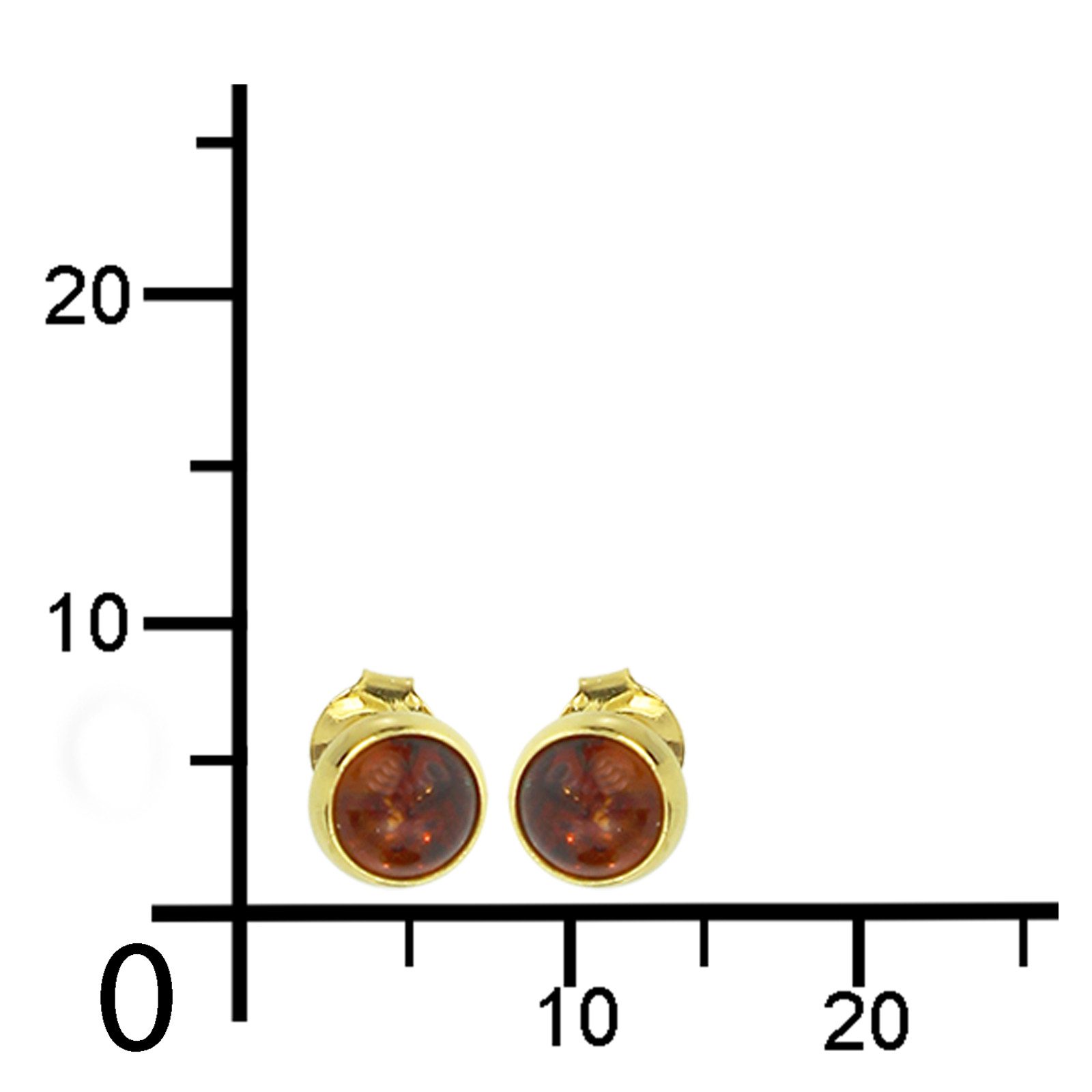 OSTSEE-SCHMUCK Paar Ohrstecker Ostsee-Schmuck Ohrstecker Classic 6 mm Ohrst günstig online kaufen