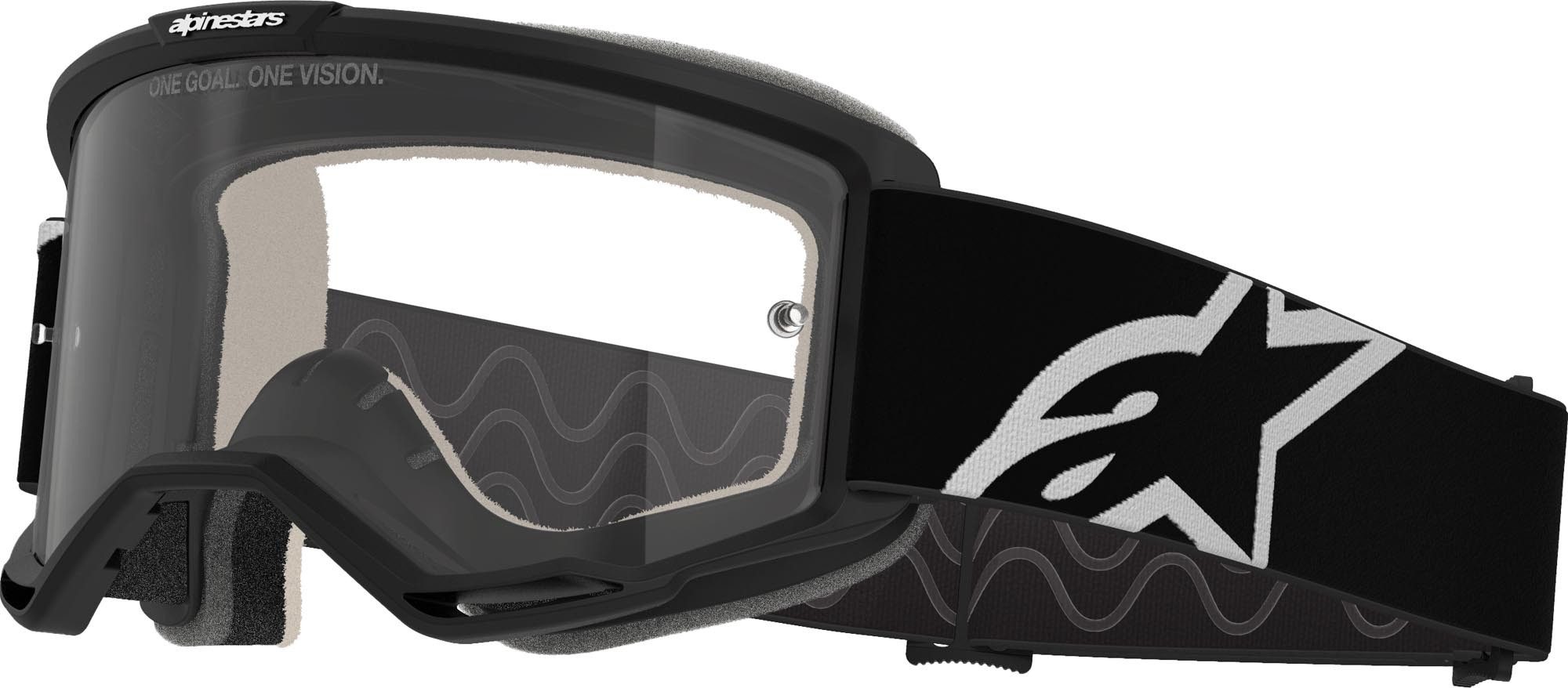 Alpinestars Motorradbrille Vision 5 Corp Motocross Brille, Anti-Beschlag-Beschichtung,Mit Band