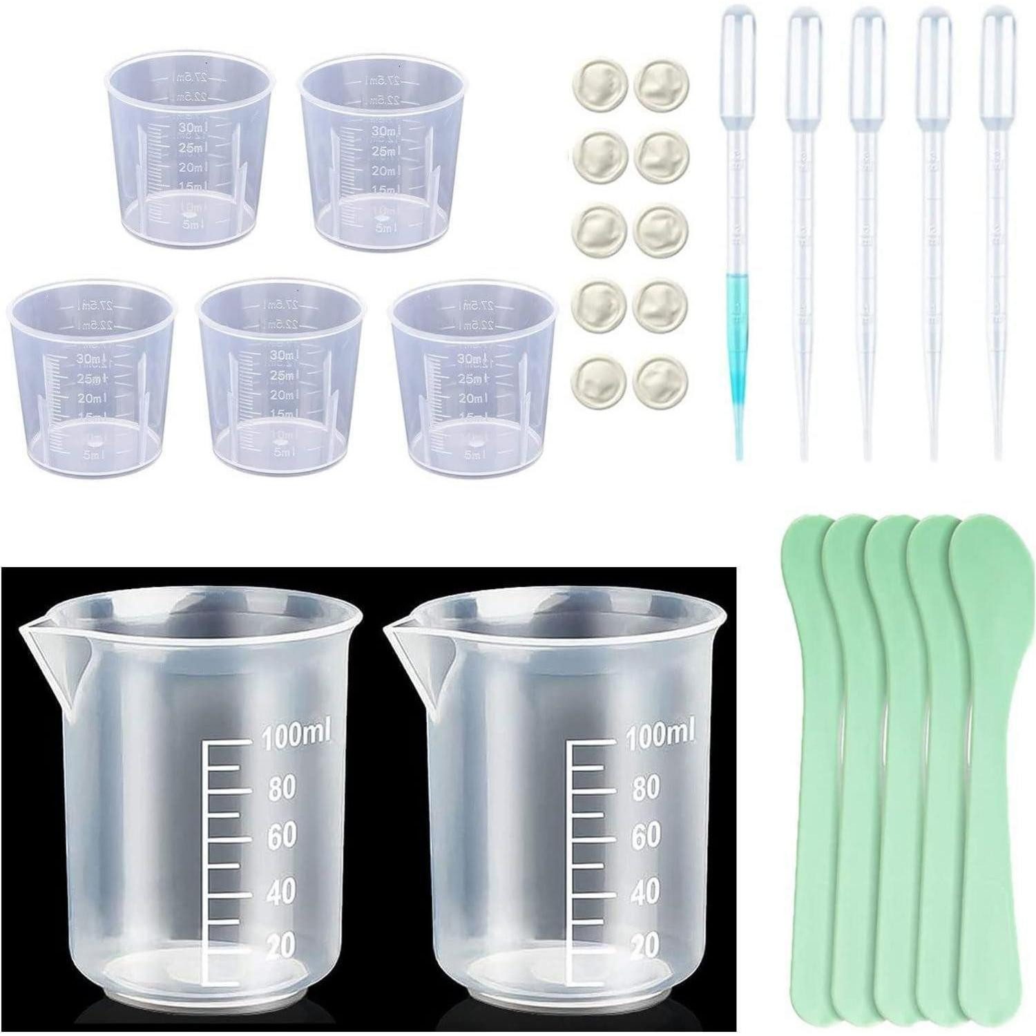 LuxusKollektion Messbecher Messbecher Set Klein/Groß mit Zubehör, Kunststoff, (1-St)