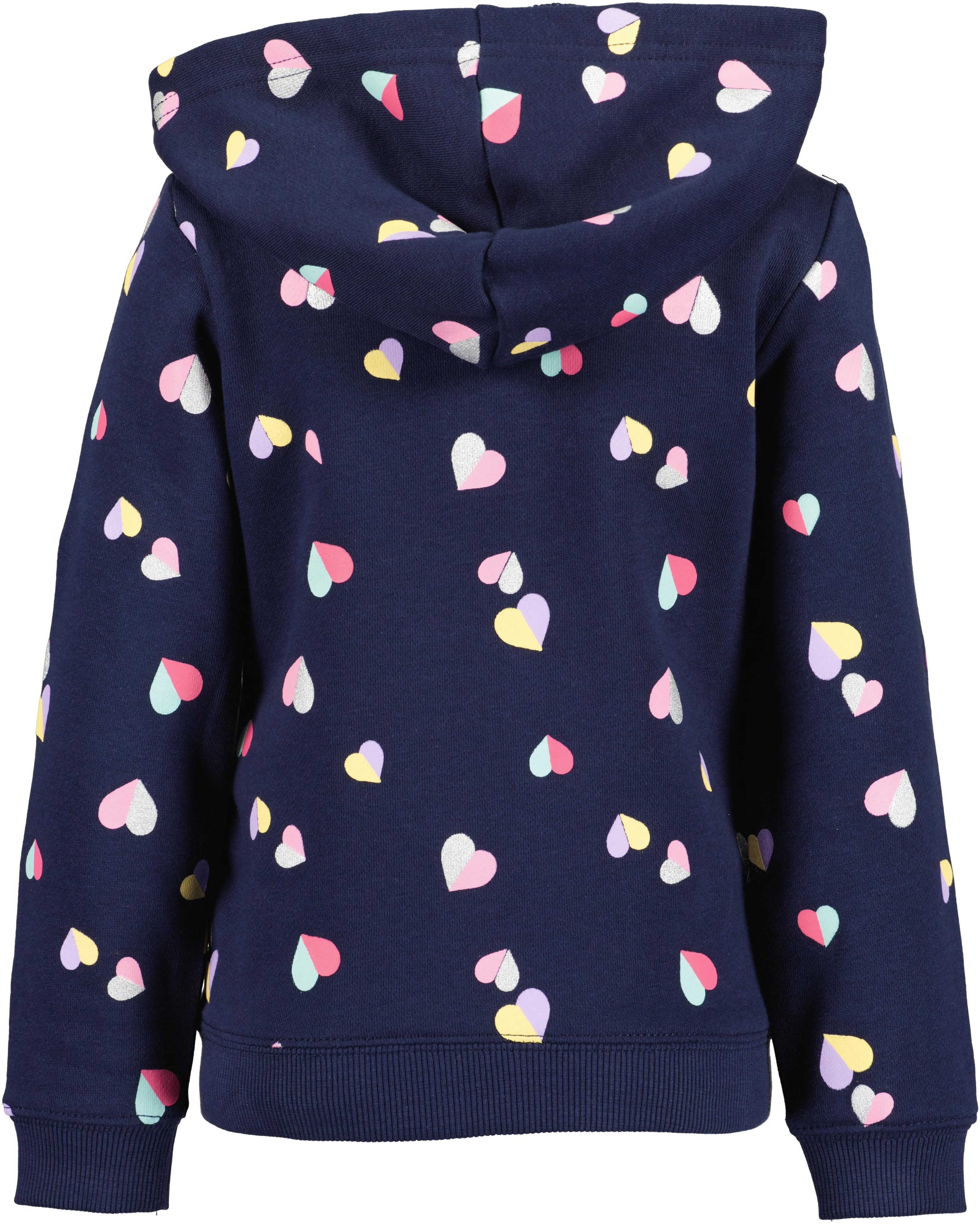 Blue Seven Kapuzensweatjacke (1-tlg) allover bedruckt