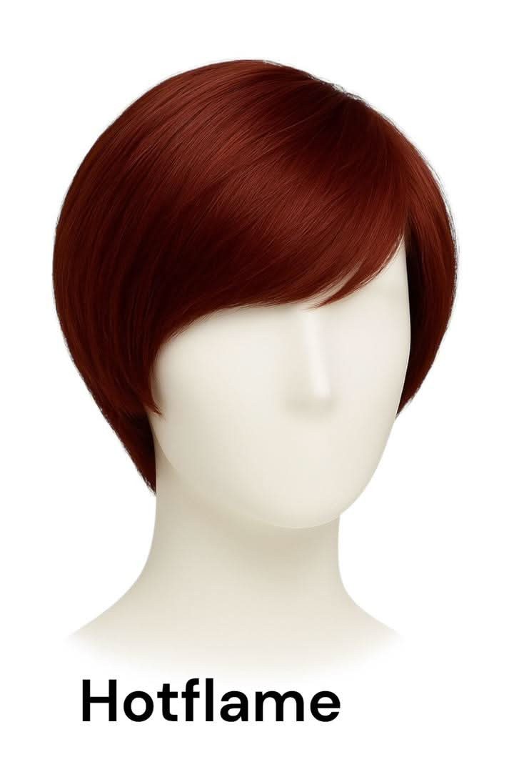 NOGI Echthaarperücke NOGI Chic Aura up, Bob-Pixie, Echthaar, Monofilament-Wirbel, 15-20 cm, leicht 90g
