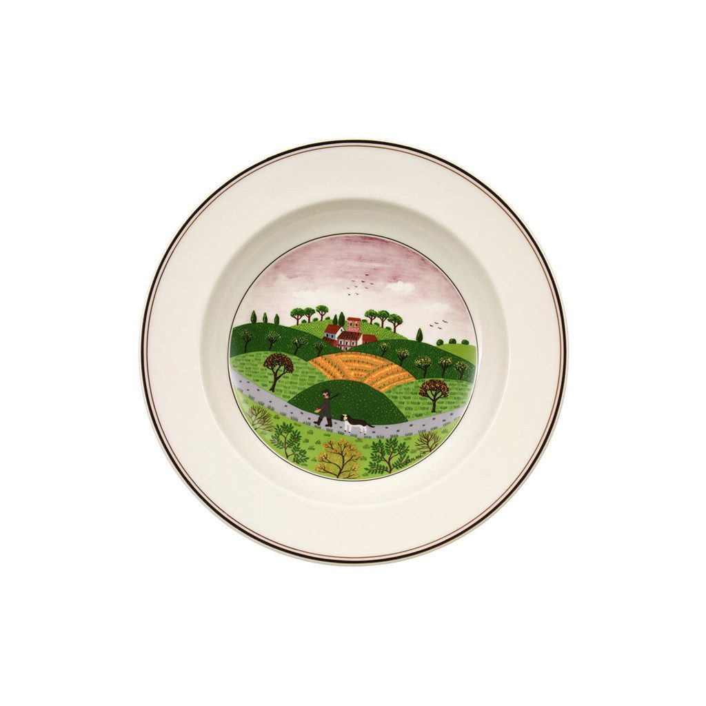 Villeroy & Boch Suppenteller Design Naif Suppenteller Jäger ø 21 cm, (1 St)