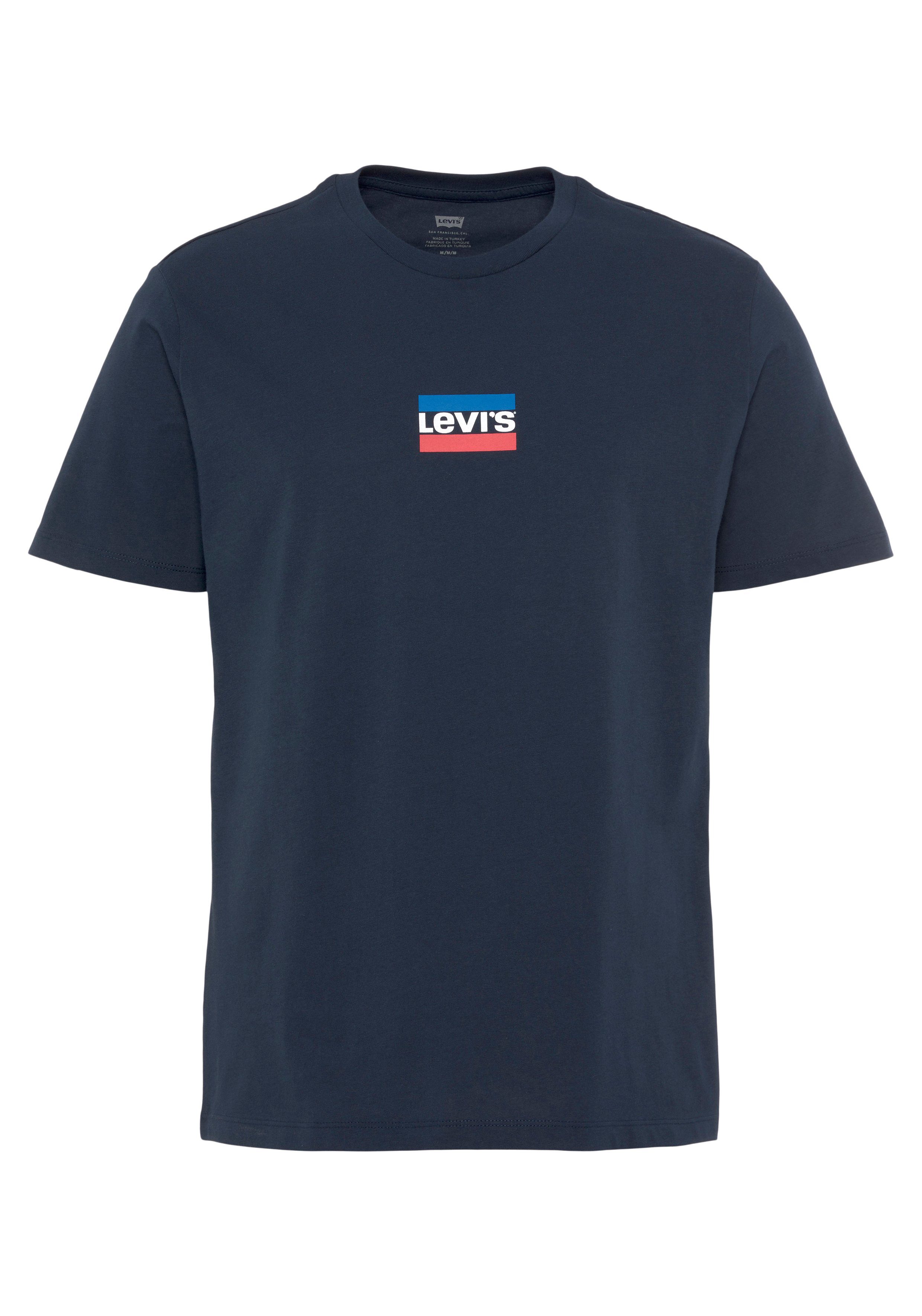 Levi's® T-Shirt GRAPHIC CREWNECK TEE mit Markenlogo-Aufdruck dunkelblau