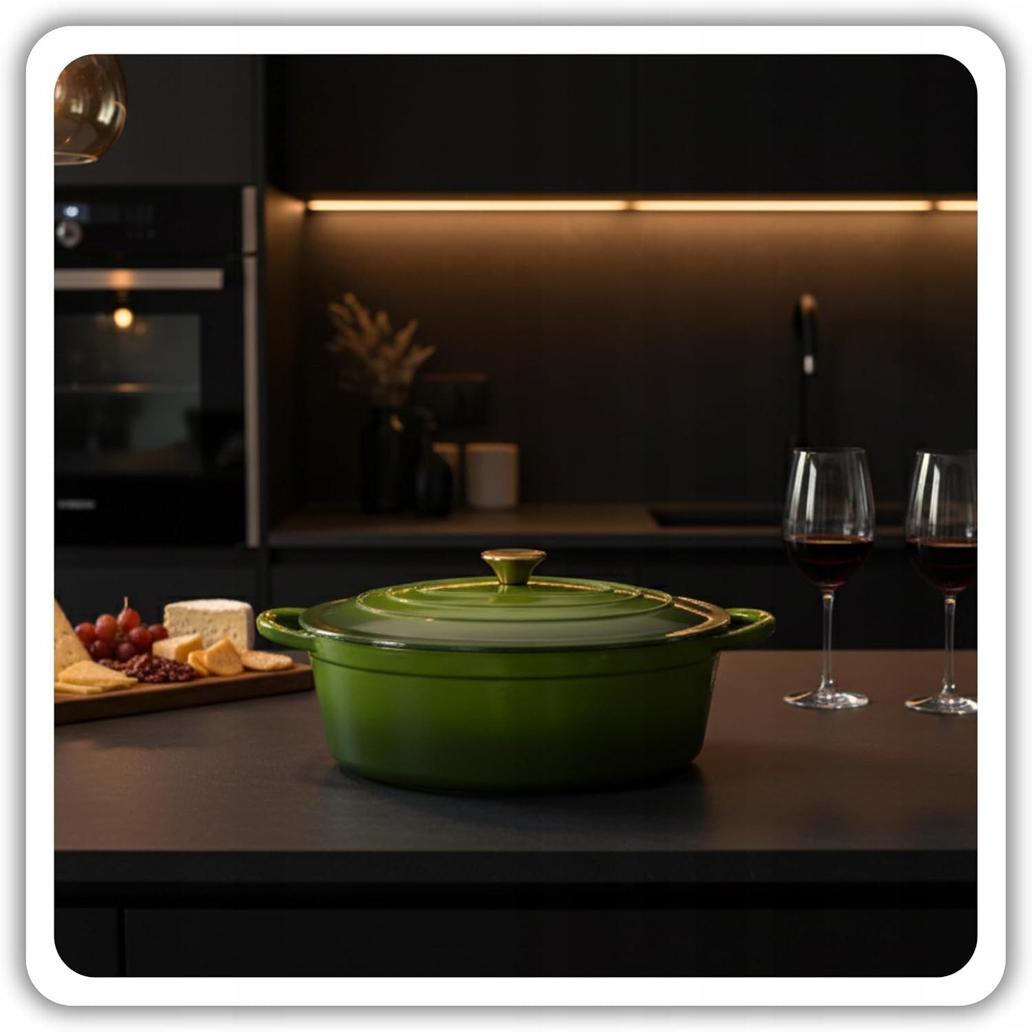 Torvon Bräter Gusseisen emailliert 34 cm 6 L mit Deckel – Bild 5 von 5