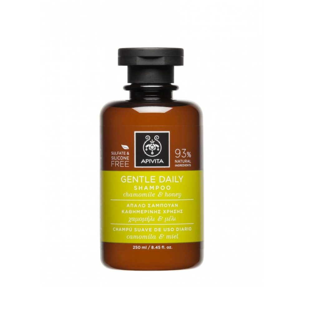 Apivita Haarshampoo Sanftes Shampoo für die tägliche Anwendung mit Kamille und Honig 250ml