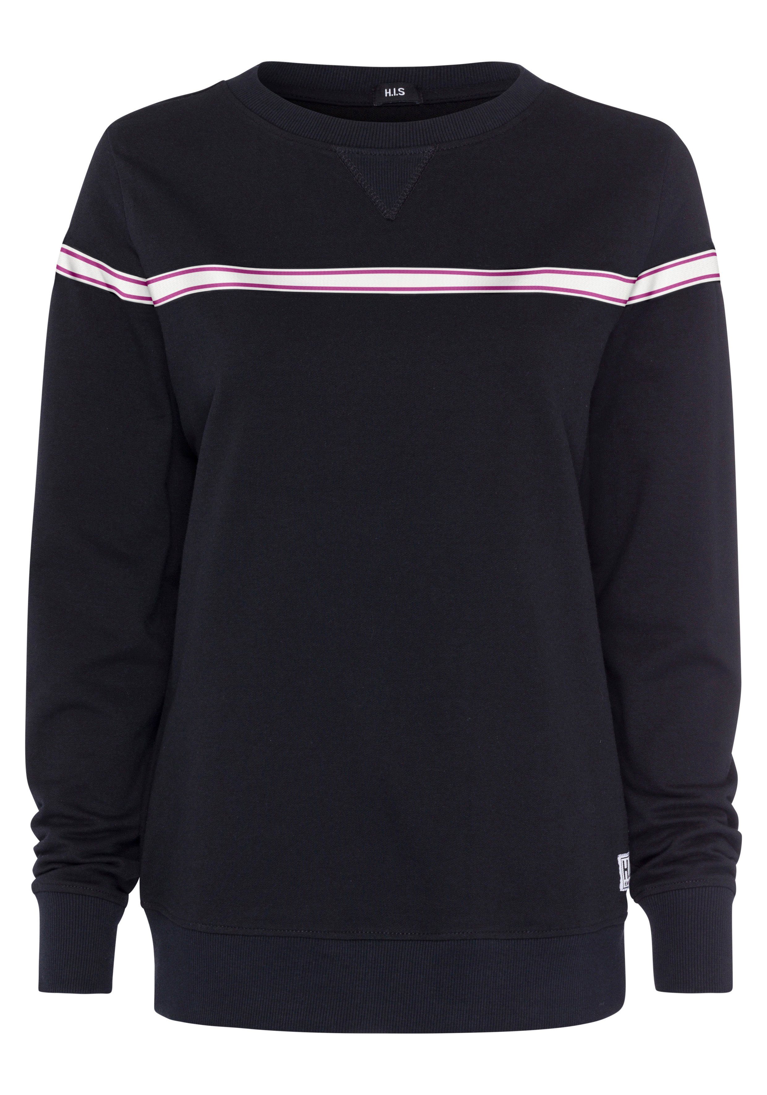 H.I.S Sweater mit kontrastfarbigem Tape, Loungeanzug. € 24,99