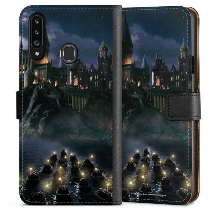 DeinDesign Handyhülle Hogwarts by Night Samsung Galaxy A20s Hülle Handy Flip Case Wallet Cover
