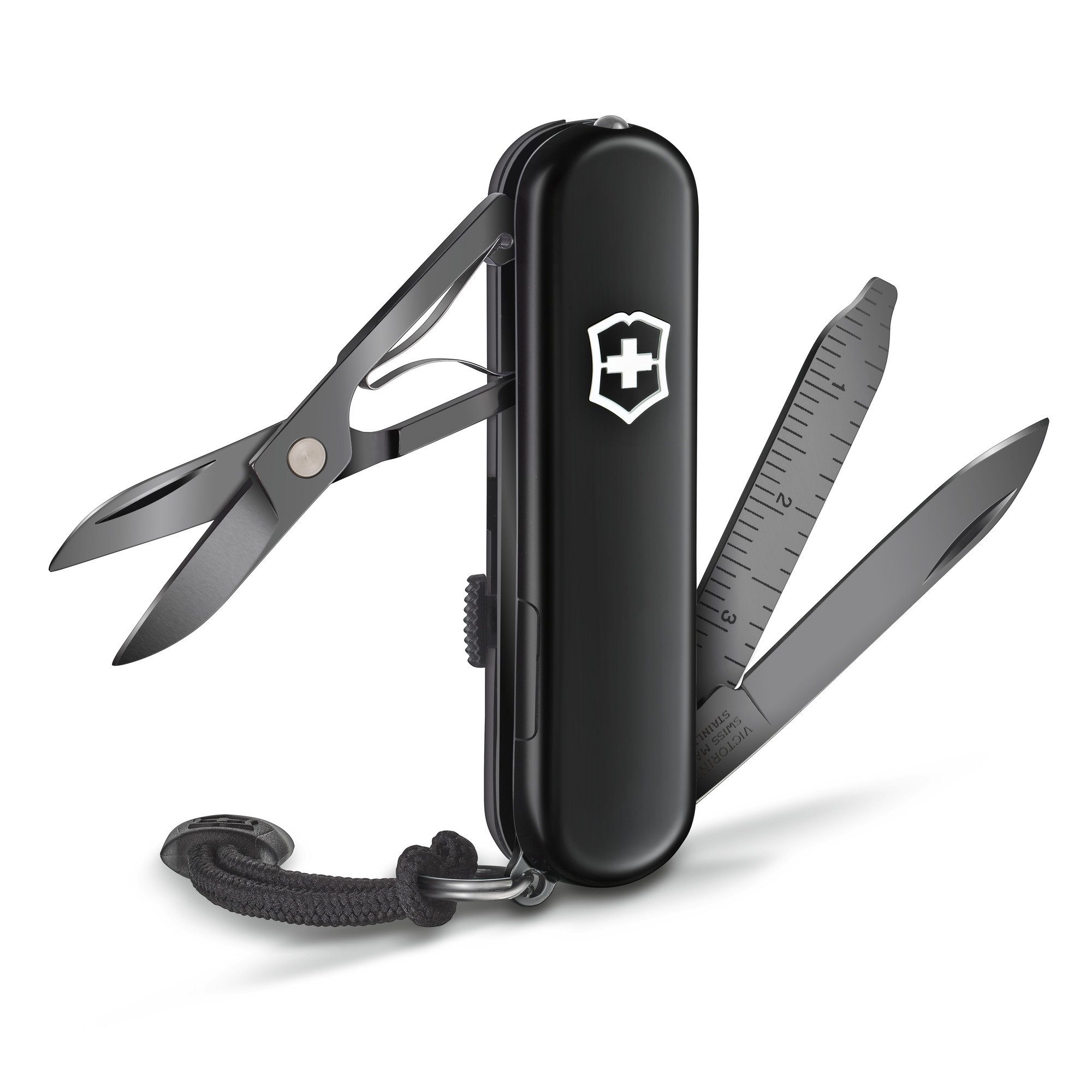 Signature Victorinox Black Taschenmesser Onyx LED-Licht Funktionen 8 Lite