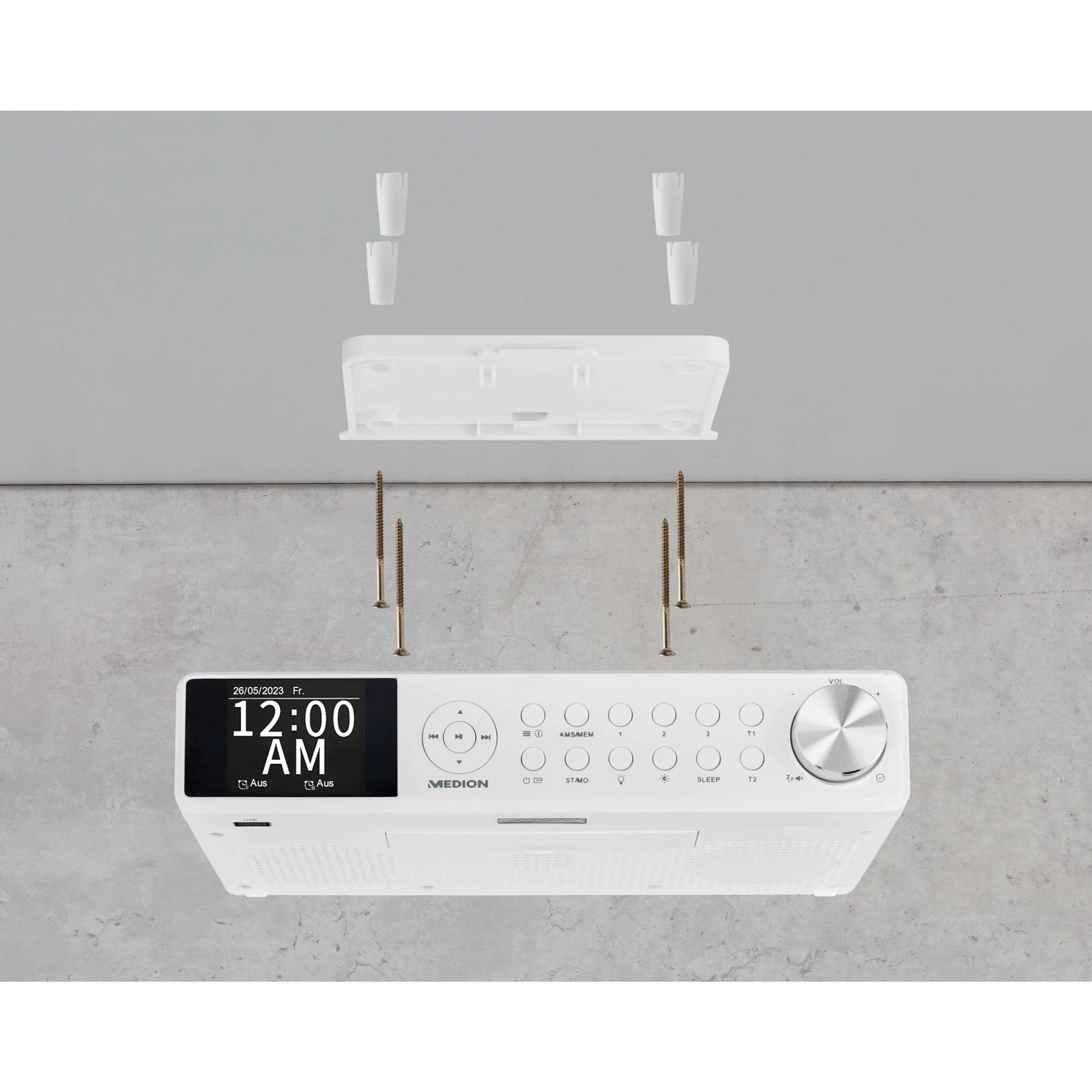 P66750 W, (AM/FM, DAB+, Medion® MD43750) Radio 3 MW/UKW,