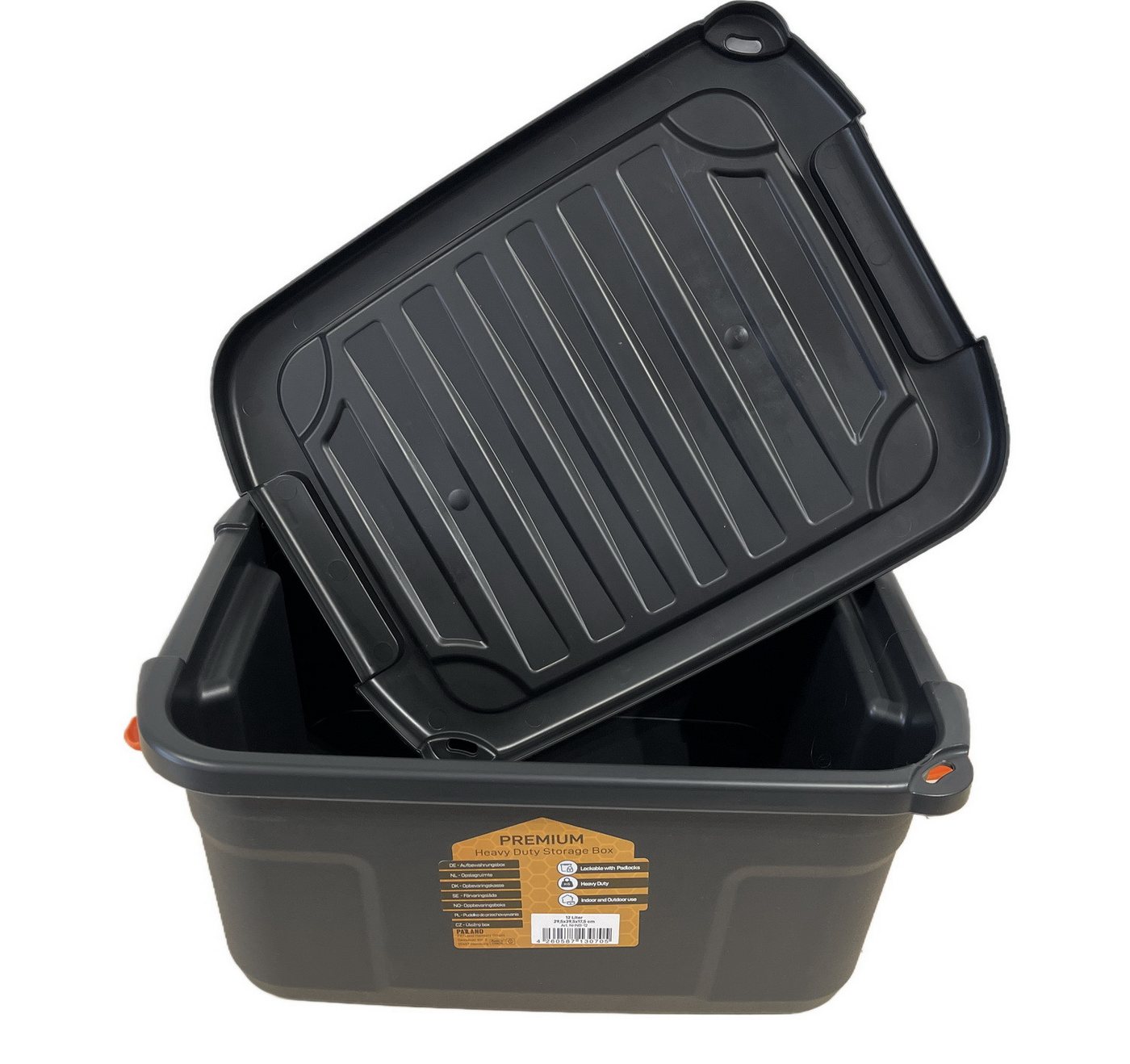 Thumbnail - PATLand Stapelbox Lagerbox mit Deckel Regalbox Werkzeugbox Kunststoffbox