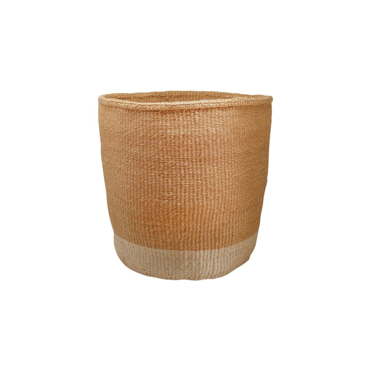 LaLe Living Dekokorb Anele in Weiß-Natur, Ø30 x 35,5 cm, handgefertigt aus Sisal. € 59,90