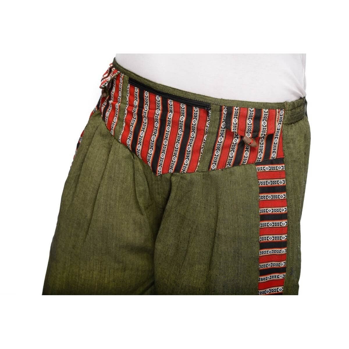 SIMANDRA Stoffhose Thamel Freizeithose Thamel Stoffhose mit breitem gewebtem Bund (Damen, 1-tlg) elastischer Bund