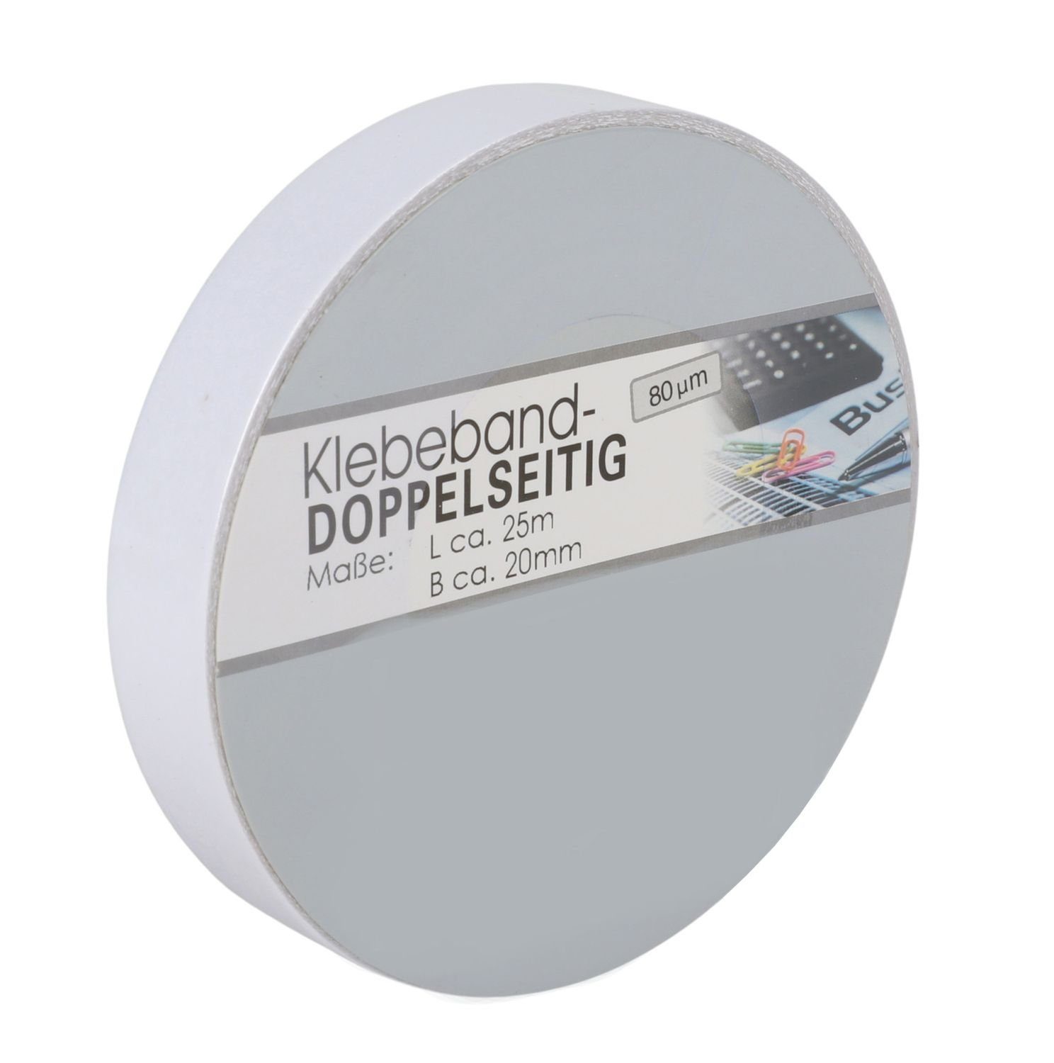 Klebeband Doppelseitiges Klebeband 25m x 2cm weiß Verlegeband Teppichklebeband B