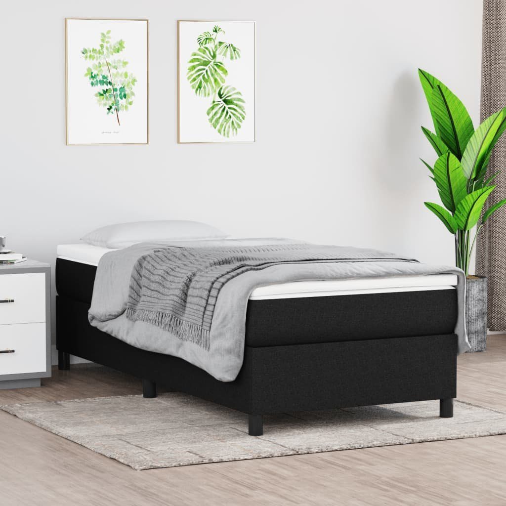 furnicato Bett Boxspringbettgestell Schwarz 90x200 cm Stoff (1-tlg) günstig online kaufen