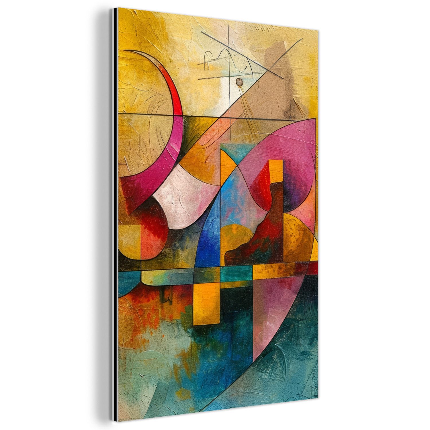 MuchoWow Metallbild Kunst - Abstrakt - günstig online kaufen