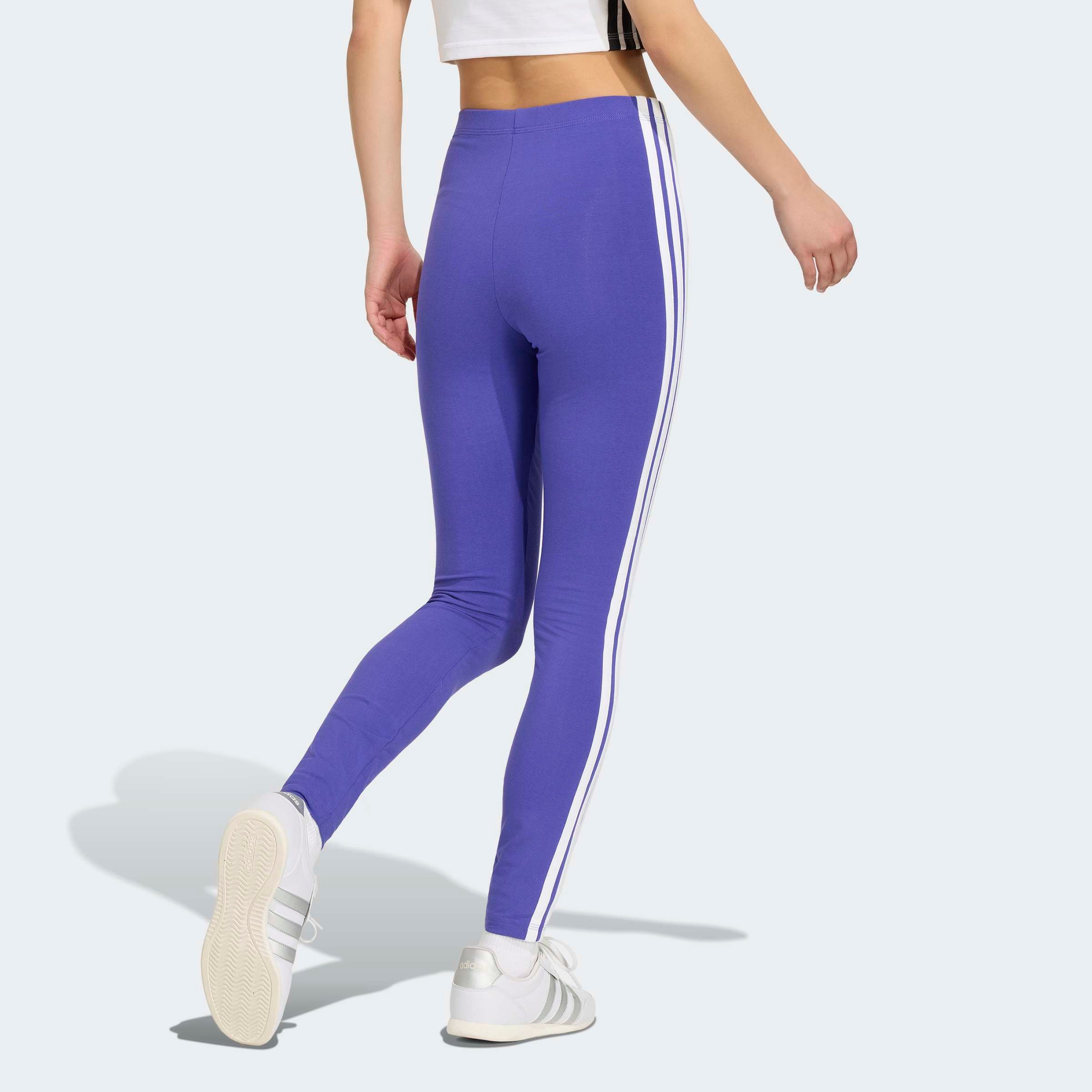 adidas Sportswear Trainingstights ESSENTIALS 3-STREIFEN COTTON LEGGINGS sportlicher Look mit 3-Streifen, aus Baumwolle und Elasthan