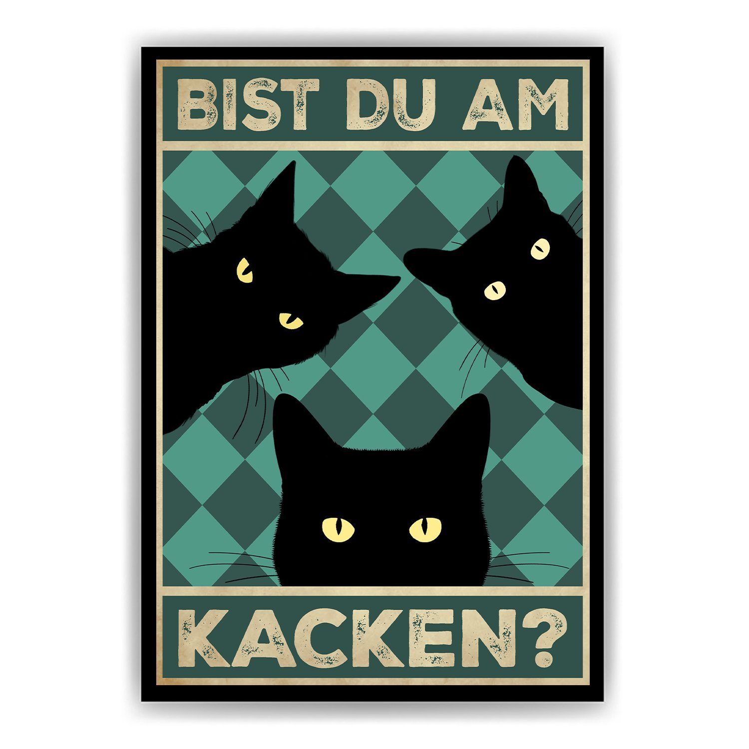 Tigerlino Poster Bist du am Kacken günstig online kaufen
