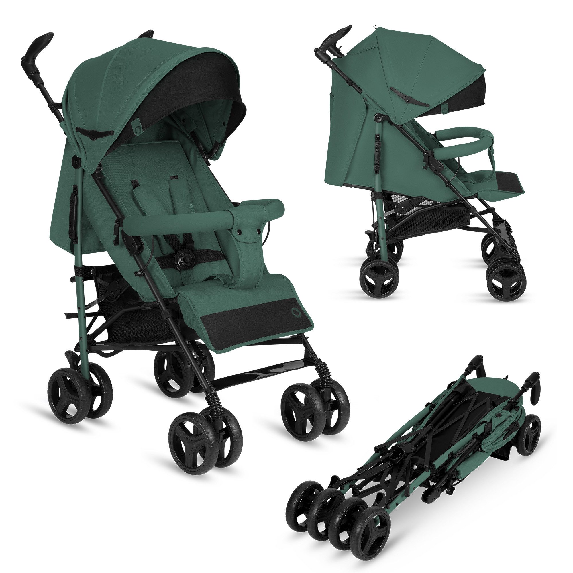 lionelo Kinder-Buggy IRMA, Leichte, Moskitonetz, Großer Korb ab 6 month bis 3 Jahre