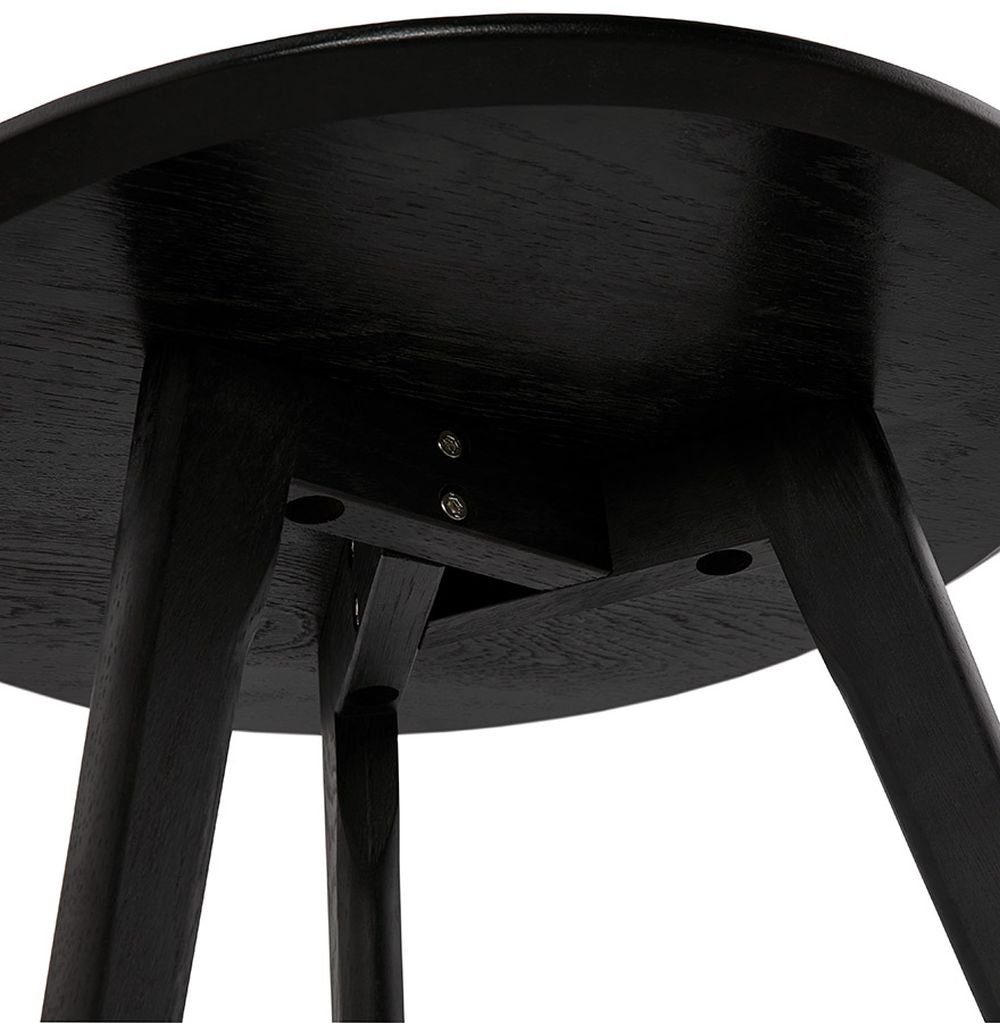 KADIMA DESIGN Beistelltisch PINA x 50 (black) x Tischset Schwarz Holz 50