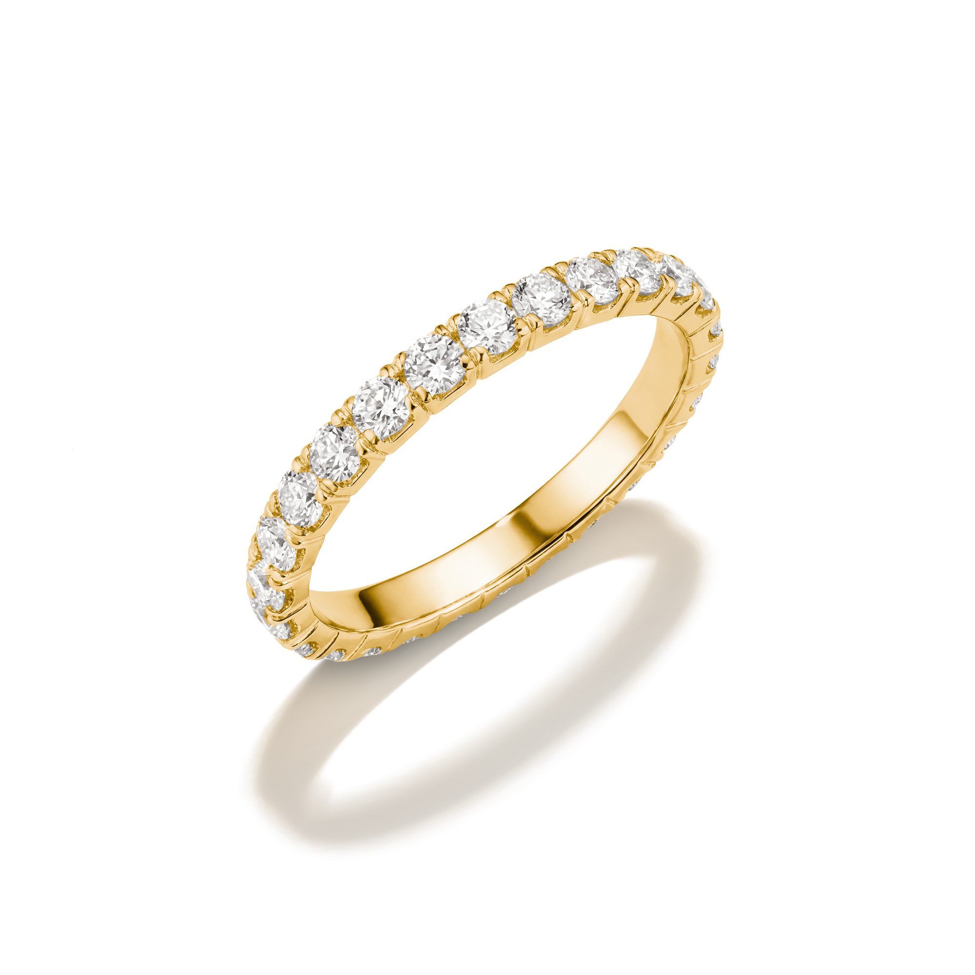 THOMAS SABO Fingerring Ring mit Zirkoniasteinen gelbgoldfarben, mit Zirkonia (synth)