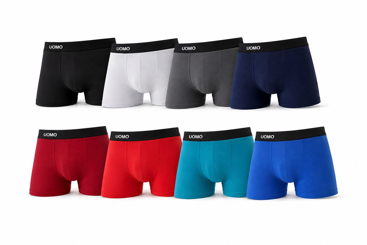 Jean&Pardian Boxershorts Uomo Retro Boxershorts 8er Pack aus 95% Baumwolle (8er Pack)
