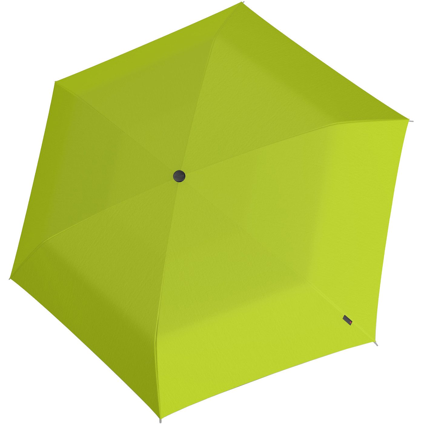 Knirps® Taschenregenschirm U.200 Ultra Light Duomatic - UV coated, mit UV- und Hitzeschutz, schwarz-limette