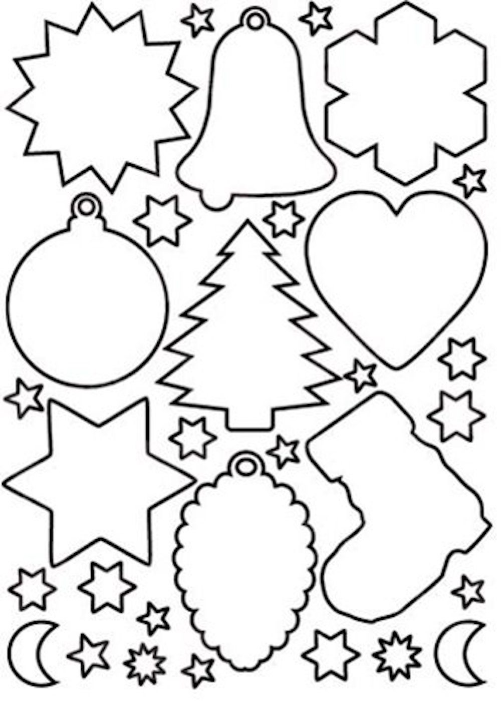 Weihnachtsmotive, perlmutt weiß, Zeichenpapier Stanzbogen-Set H-Erzmade 2