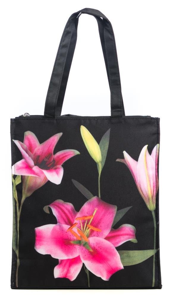 Luckyweather not just any other day Shopper Einkaufstasche Shopping Bag Twinbag Motiv LILIEN (1-tlg., 1 Stück Shopping Bag), Schultertasche beidseitig bedruckt mit Motiv bedruckt