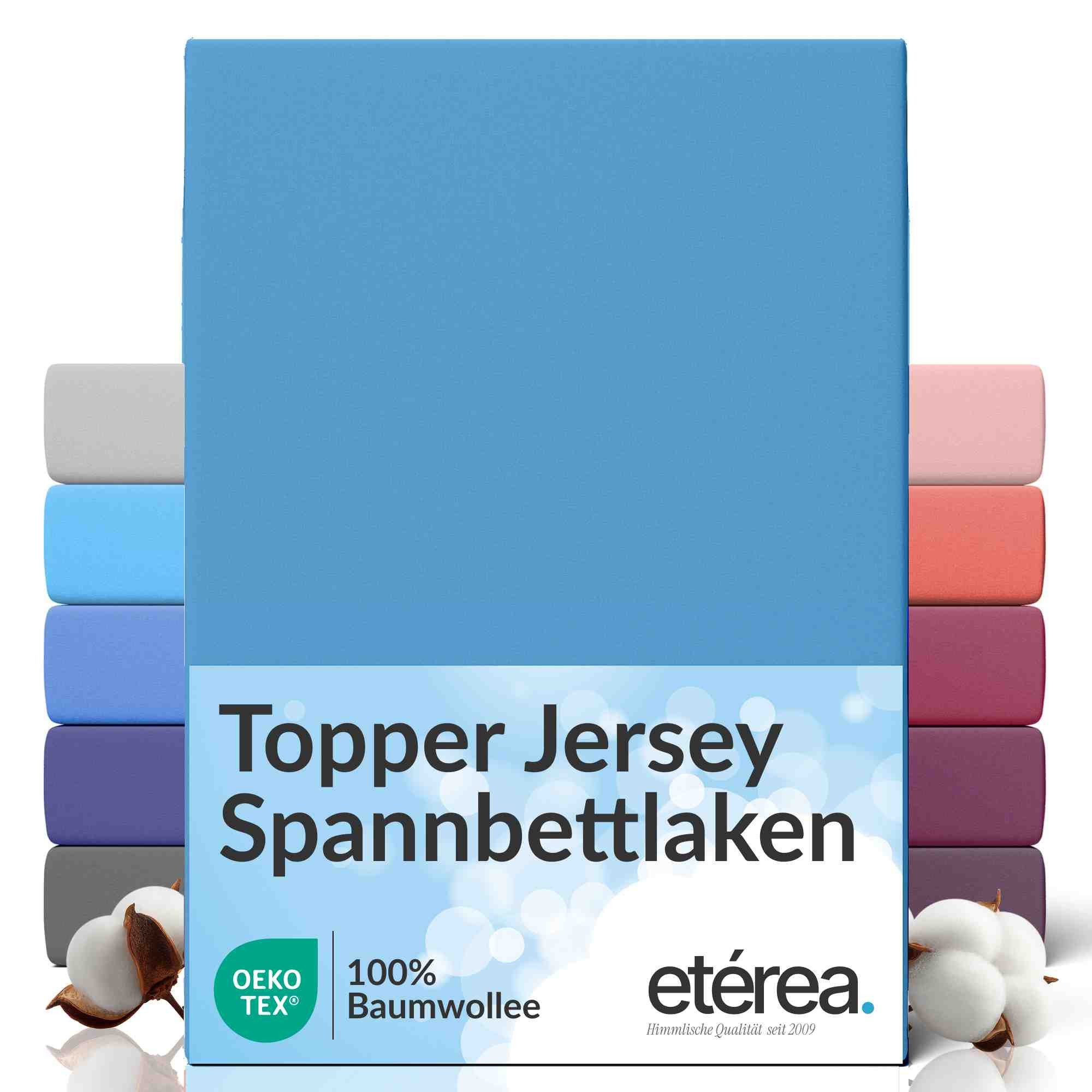 etérea Himmlische Qualität Spannbettlaken etérea Comfort Jersey Topper Spannbettlaken, Jersey, Gummizug: rundum, (1 Stück)