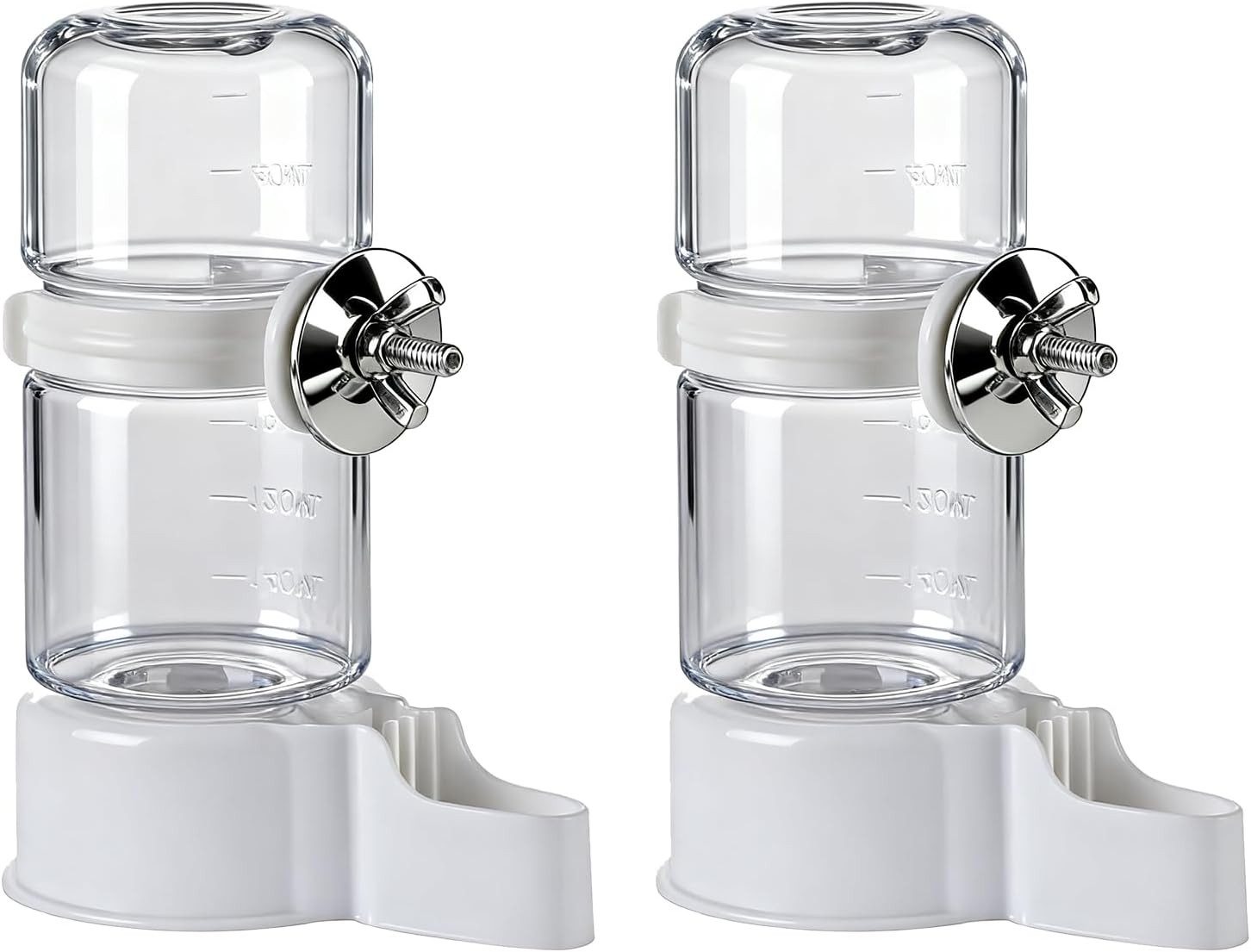 FELIXLEO Vogeltränke 2 PCS Voegel Wasserspender 140ML Automatische Vogeltraenke Kaefig