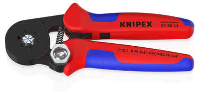 Knipex Aderendhülsenzange KNIPEX Automatsiche Crimpzange für Aderendhülsen bis 2 x 10 mm²