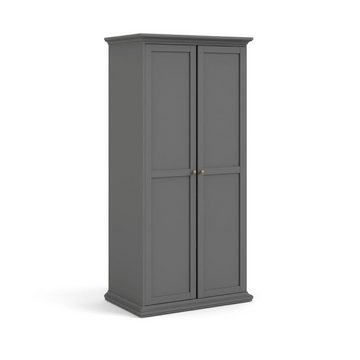 ebuy24 Kleiderschrank Venedig Kleiderschrank 2 Türen matt grau.