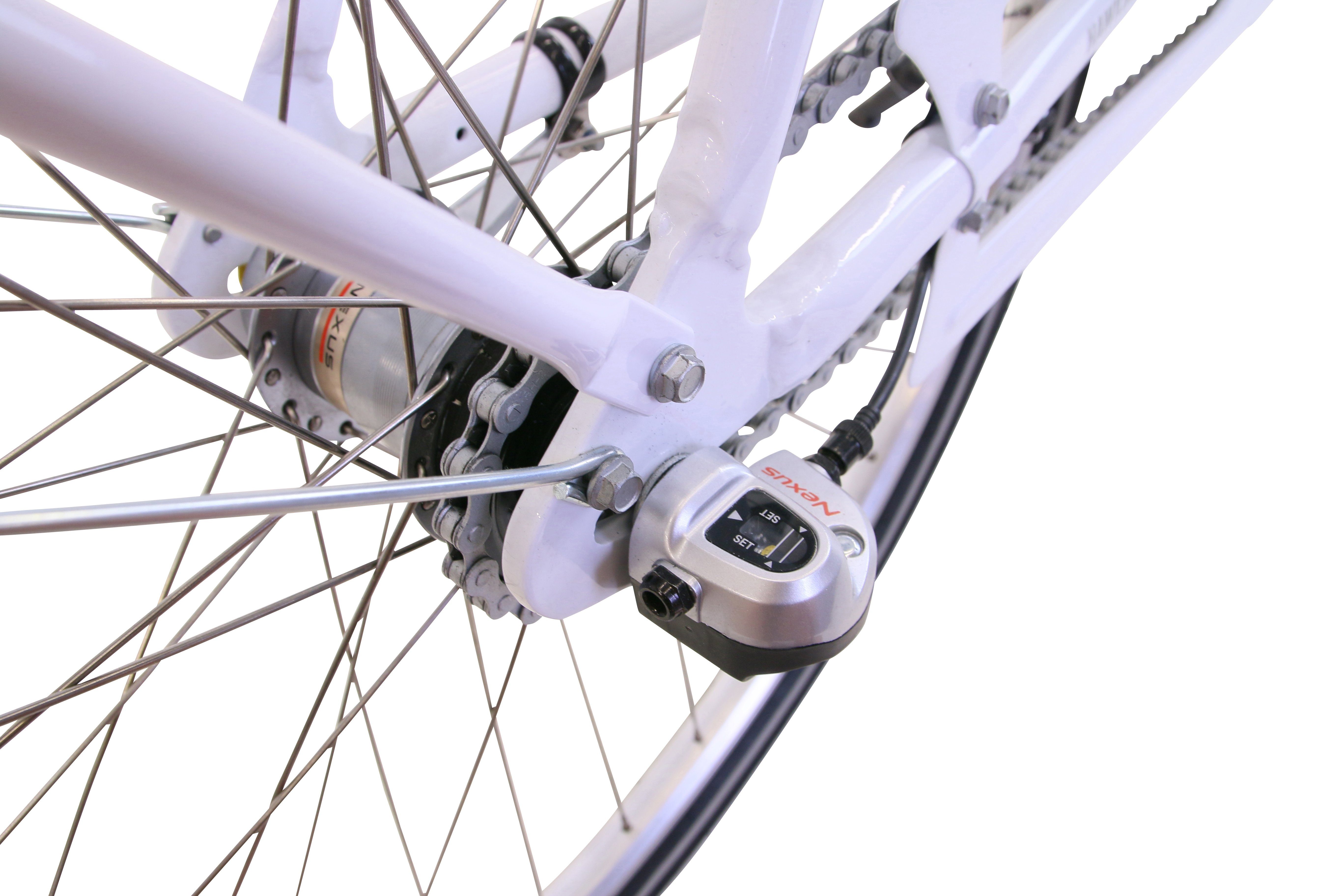 White, HAWK 3 Joy Cityrad City Nexus Shimano Gang Bikes HAWK Classic Schaltwerk