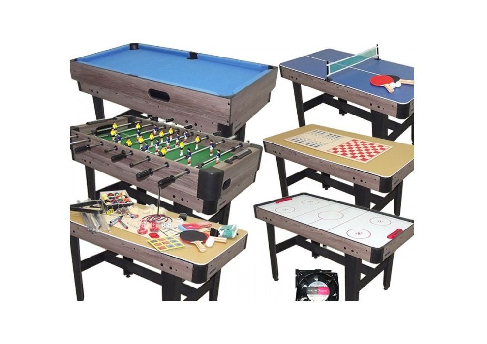 Charlsten Spieltisch Charlsten Multi Tisch 16 in 1 Kicker, Billard, Airhockey uvm., (1-tlg)