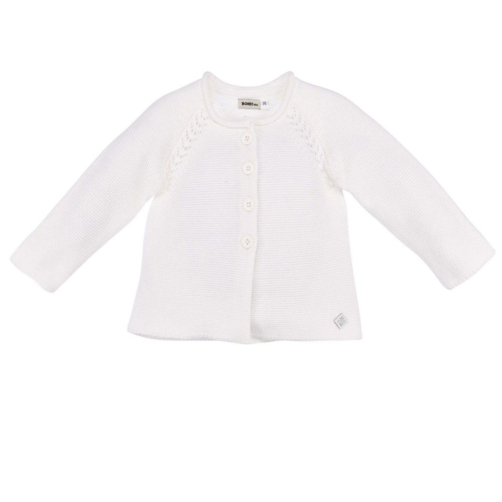 BONDI Strickjacke Baby Mädchen Offwhite Strickjacke 86593, A-Form