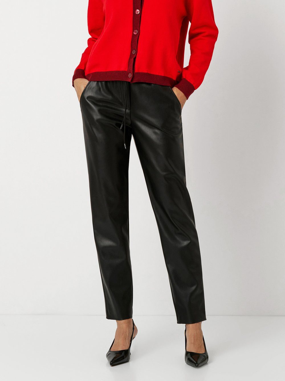 TONI Schlupfhose Sue Modern Chic Sommerhose mit Kunstleder-Optik