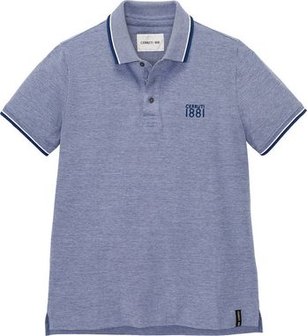 Cerruti 1881 Poloshirt aus hochwertigem Baumwoll-Piqué in Melé-Optik