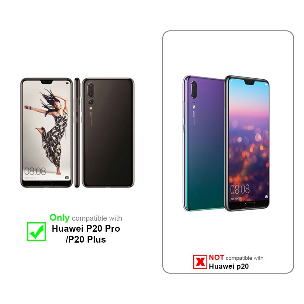 Cadorabo Handyhülle für Huawei P20 PRO / P20 PLUS Hülle Huawei P20 PRO / P20 PLUS, Robustes Hard Case - Handy Schutzhülle - Hülle - Back Cover Bumper