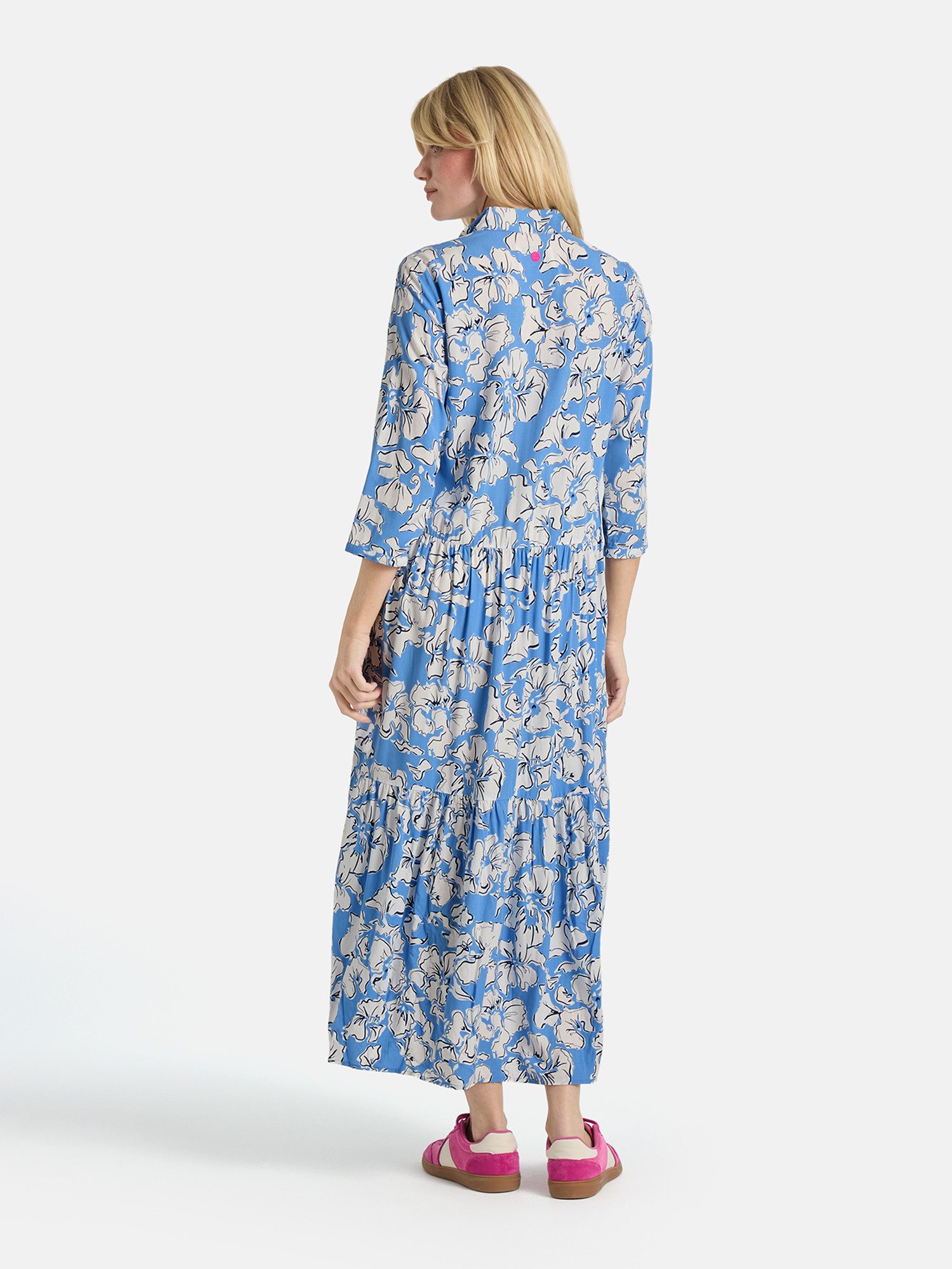 Lieblingsstück Sommerkleid RorabethL mit Hemblusenkragen, 3/4-Ärmel