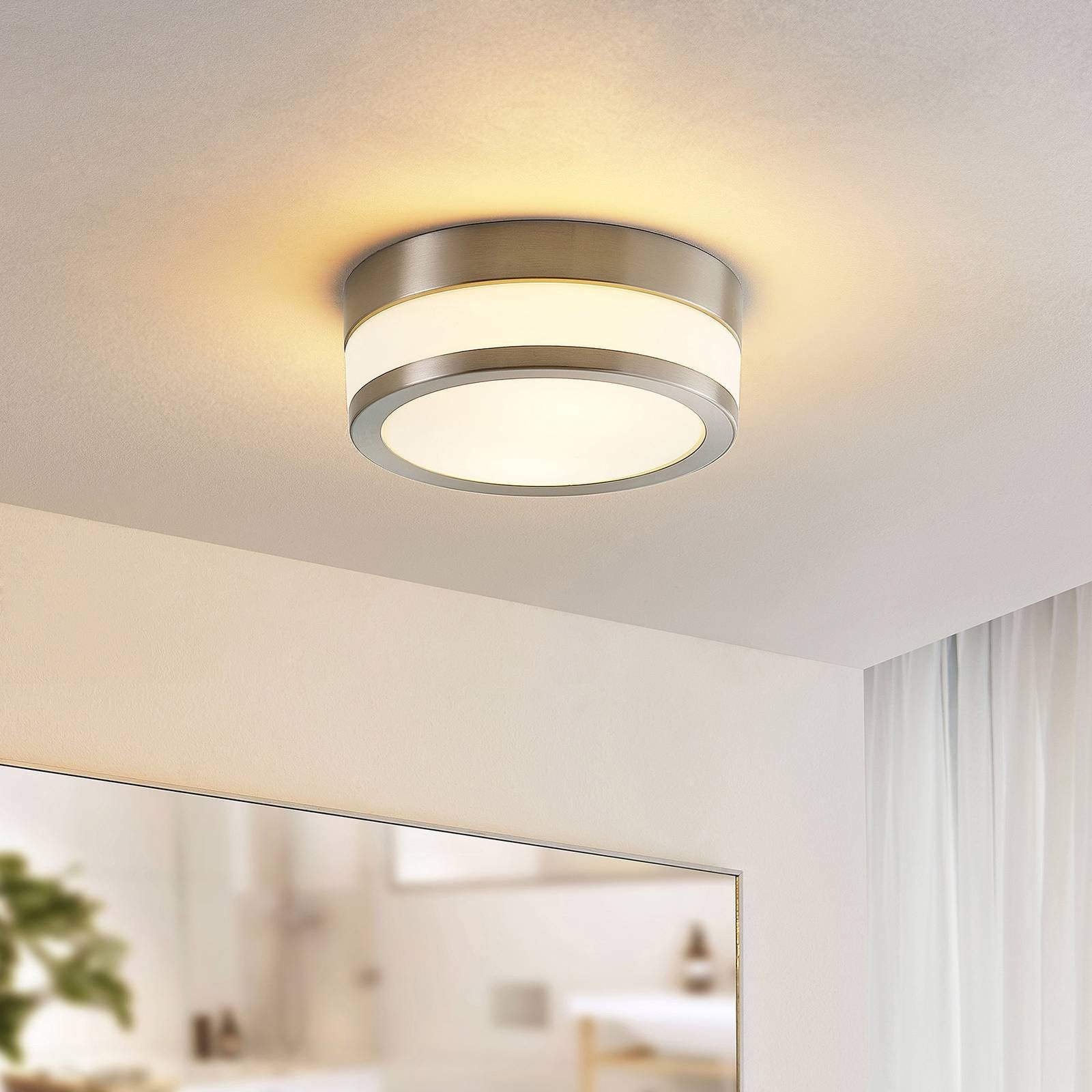 Lindby Deckenleuchten Flavi, Metall, Alu IP44, 2 x 15 W LED