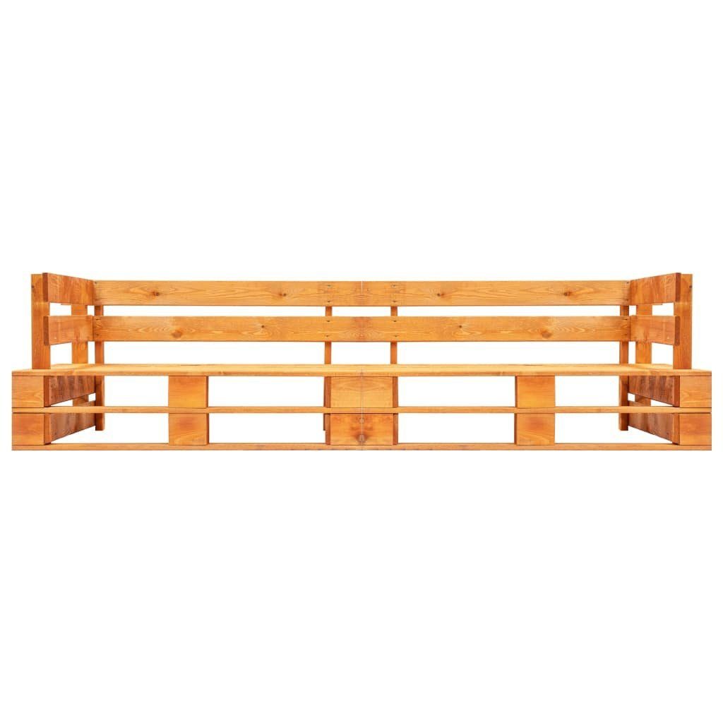 furnicato Gartenbank Garten-Palettensofa aus imprägniertem Kiefernholz 220x66x55 cm