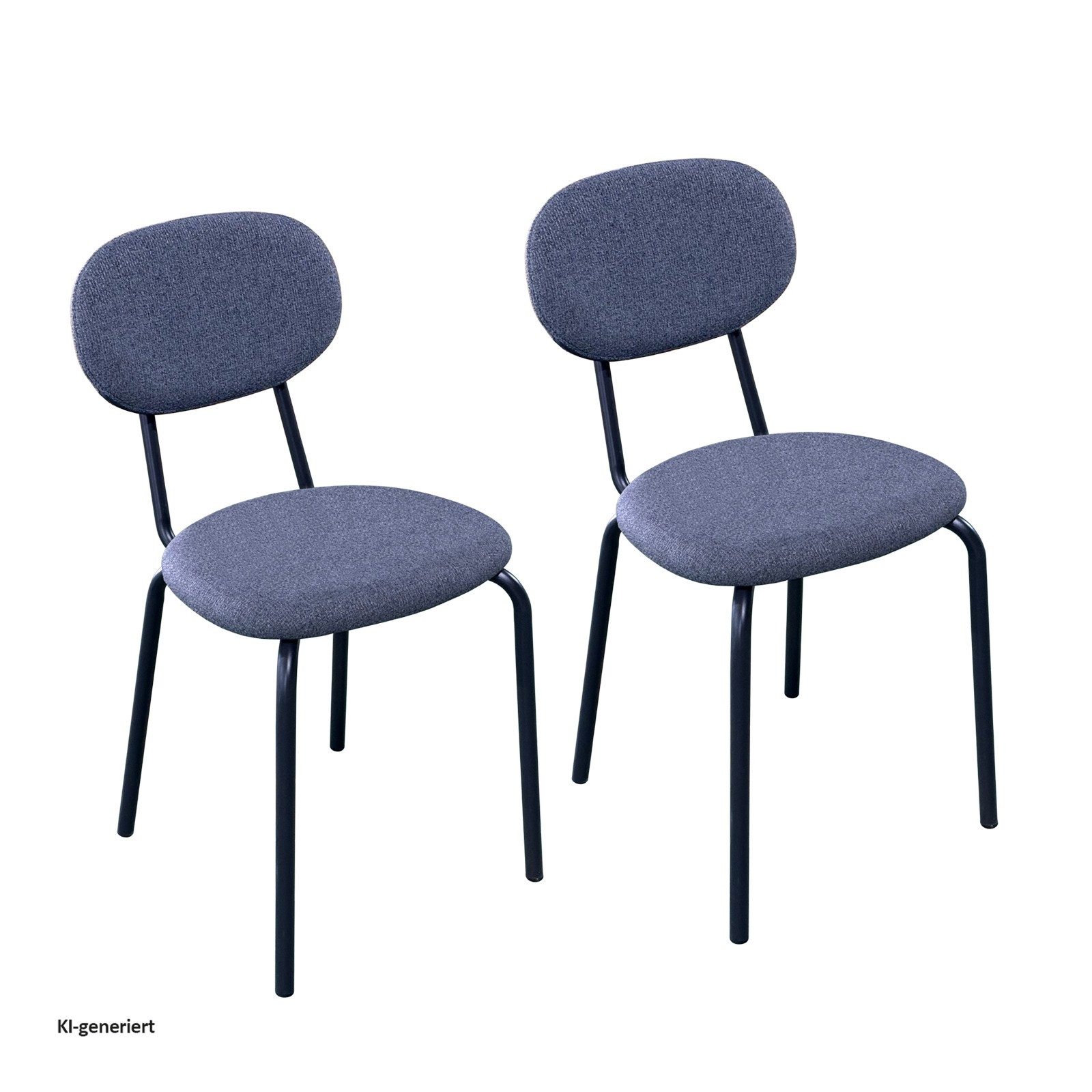 HTI-Living Küchenstuhl Stuhl Anella 2er-Set (Set), Esszimmerstuhl Besucherstuhl Leinenstoff