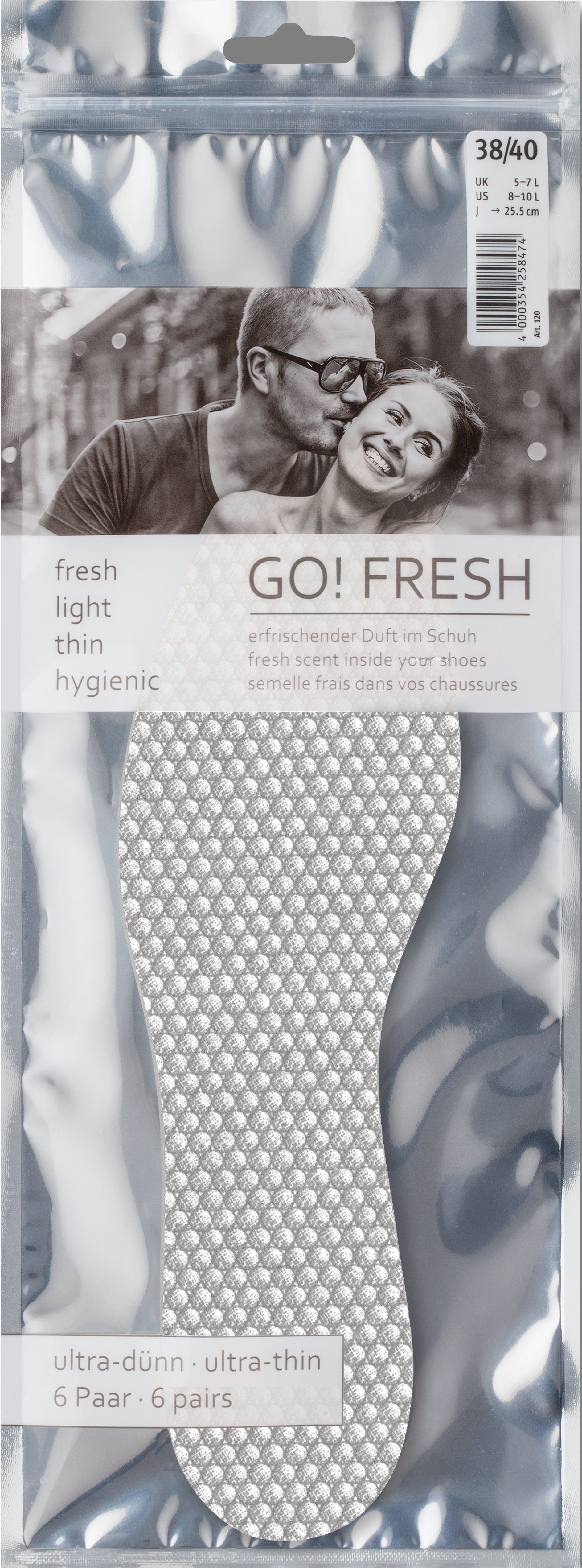 Pedag Frischesohlen GO! Fresh - Hygiene-Sohlen Ultra-dünne