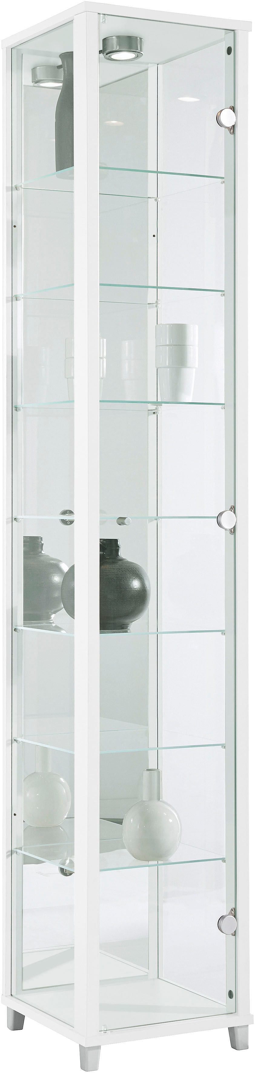fif möbel Vitrine OPTIMA Standvitrine/Glasvitrine 1x Glastür,perfekt für Sammler,Sammlervitrine